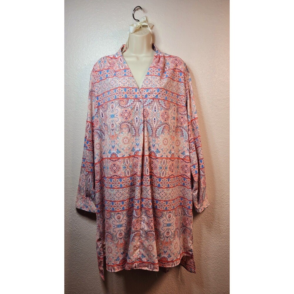 COOLIBAR Raval Dress Swim Cover-Up BOHO PAISLEY 3X PLUS Women UPF 50+ CRUISE